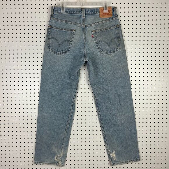 Levi's 550 Relaxed Fit Jeans Men's Sz 32x30 Work Wear Grunge Straight Distressed - Picture 1 of 9